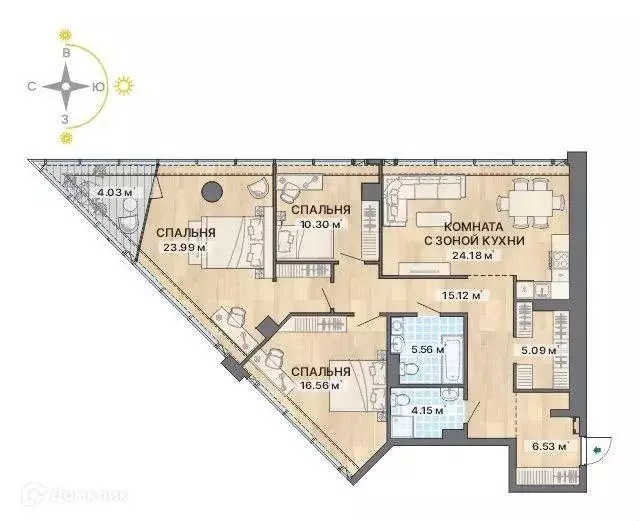 Продаётся 3-к квартира, 115.5 м - Фото 1