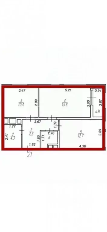 2-к кв. Тульская область, Тула ул. Генерала Маргелова, 3Г (52.8 м) - Фото 1