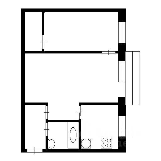 2-к кв. Кемеровская область, Юрга ул. Мира, 3 (47.0 м) - Фото 1