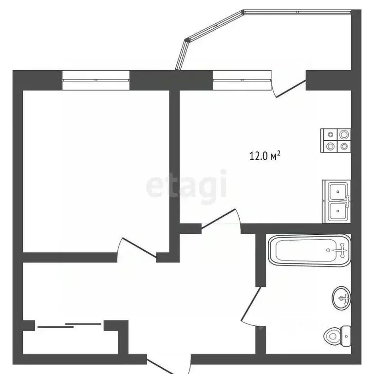 1-к кв. Московская область, Красногорск ул. Спасская, 1к3 (41.3 м) - Фото 1