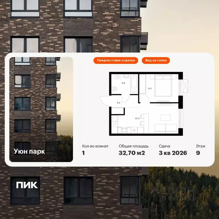 1-к кв. Сахалинская область, Южно-Сахалинск Уюн Парк жилой комплекс, ... - Фото 1
