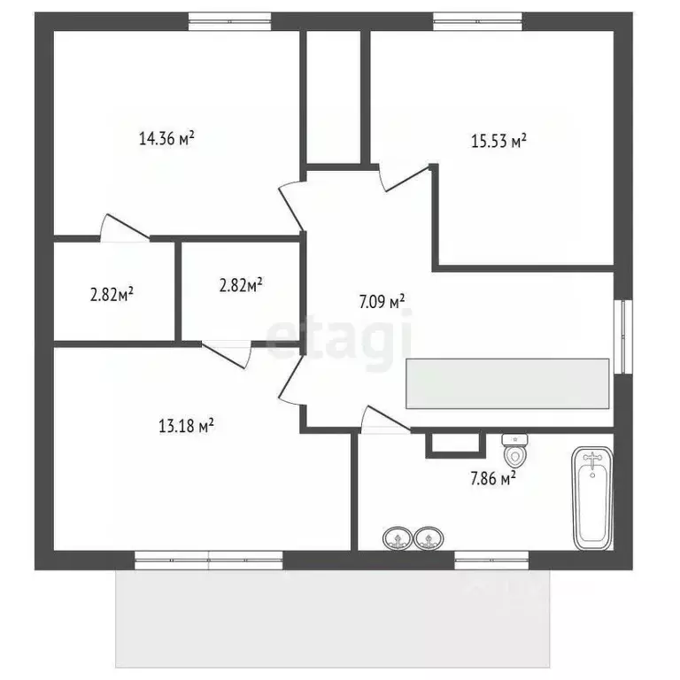 Дом в Ленинградская область, Всеволожский район, Агалатовское с/пос, ... - Фото 2