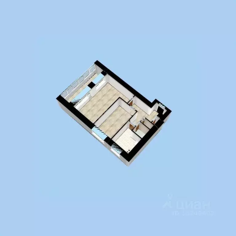 2-к кв. Башкортостан, Уфа просп. Октября, 45 (46.0 м) - Фото 1