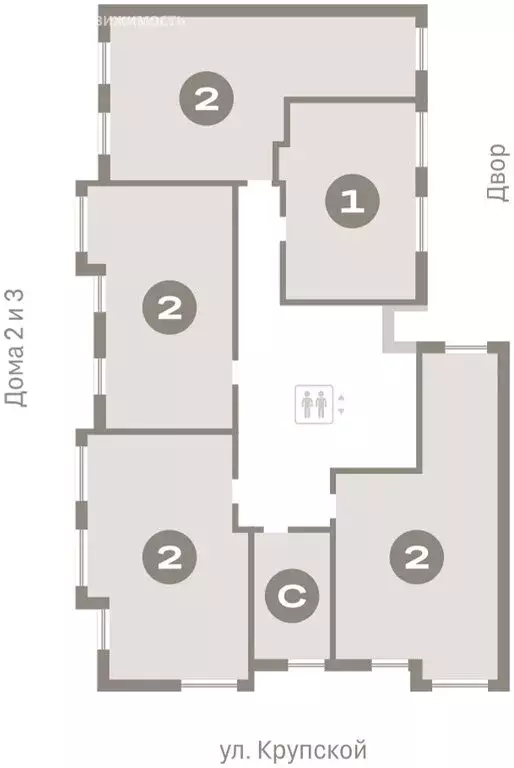 2-комнатная квартира: Омск, Кировский округ (68.16 м) - Фото 1