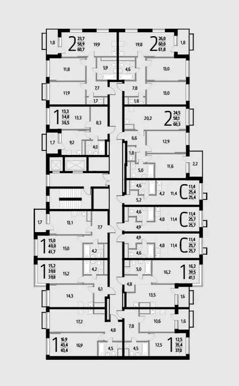 Студия Москва № 34 кв-л,  (25.7 м) - Фото 1