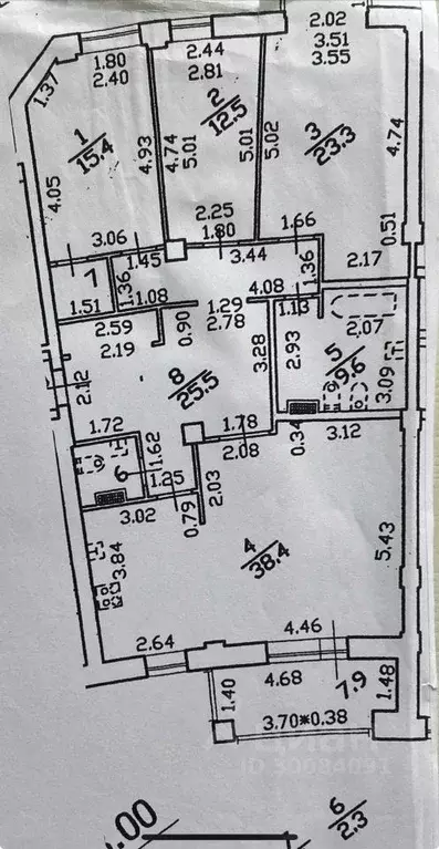 3-к кв. Санкт-Петербург наб. Воскресенская, 4 (130.0 м) - Фото 2