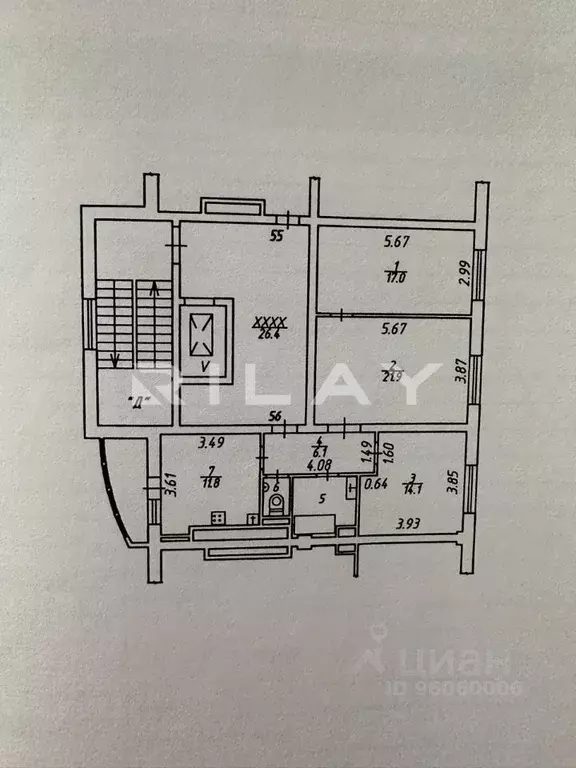 3-к кв. Калужская область, Калуга ул. Кирова, 23 (92.0 м) - Фото 2