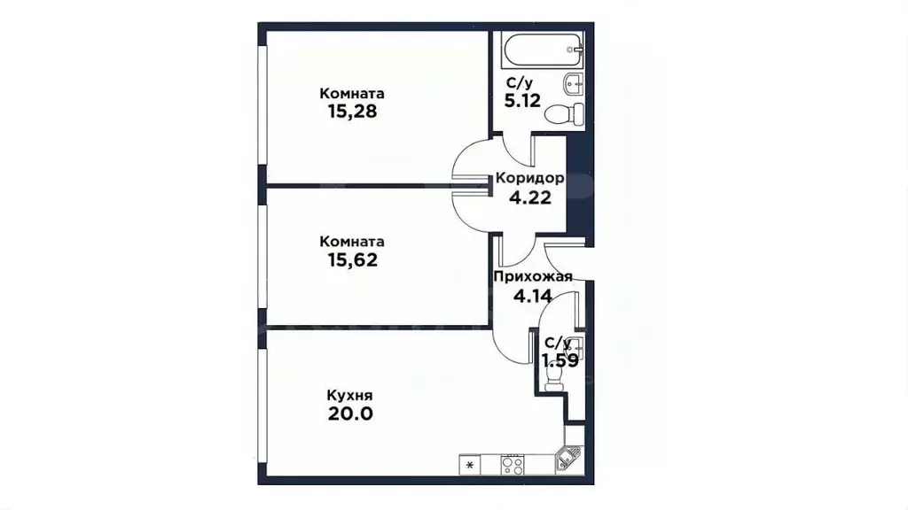 2-к кв. Москва ул. Годовикова, 11к4 (66.0 м) - Фото 1