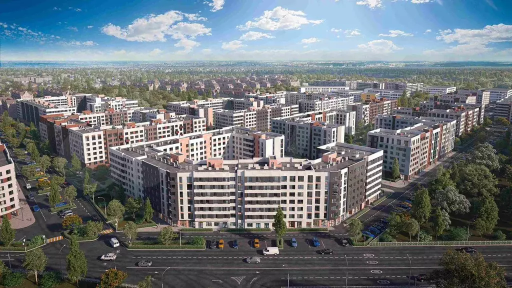 1-к. квартира, 39,8 м, 7/7 эт. - Фото 0