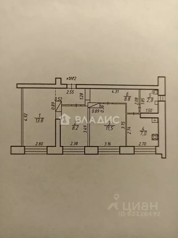 3-к кв. Карелия, Прионежский район, с. Заозерье Новоручейная ул., 14 ... - Фото 2