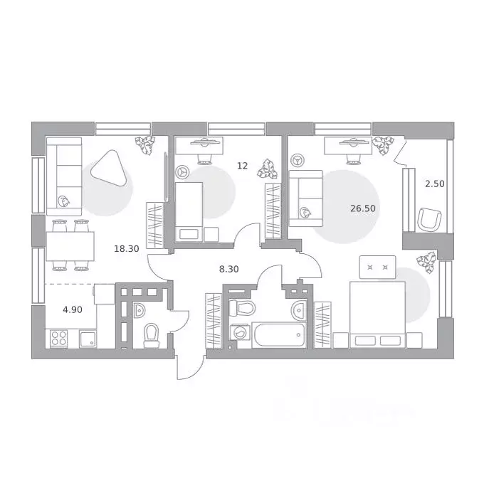 3-к кв. Башкортостан, Уфа Зеленая Роща жилрайон, Лесная Симфония жилой ... - Фото 0