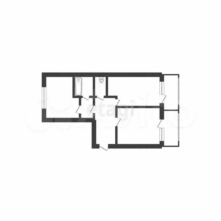 2-к. квартира, 65,9 м, 4/9 эт. - Фото 0