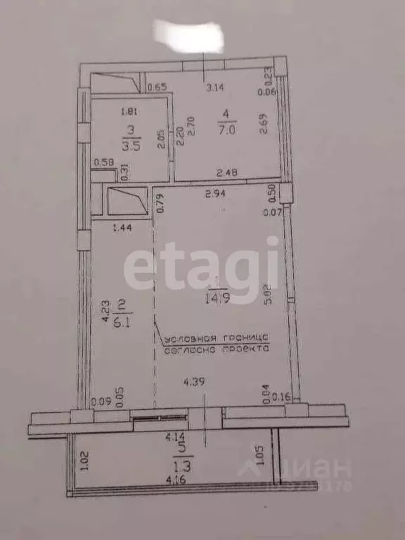 Студия Татарстан, Казань ул. Азата Аббасова, 11 (28.1 м) - Фото 2