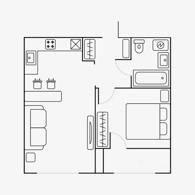 2-к кв. Москва Автозаводская ул., 23Бк2 (41.0 м) - Фото 1