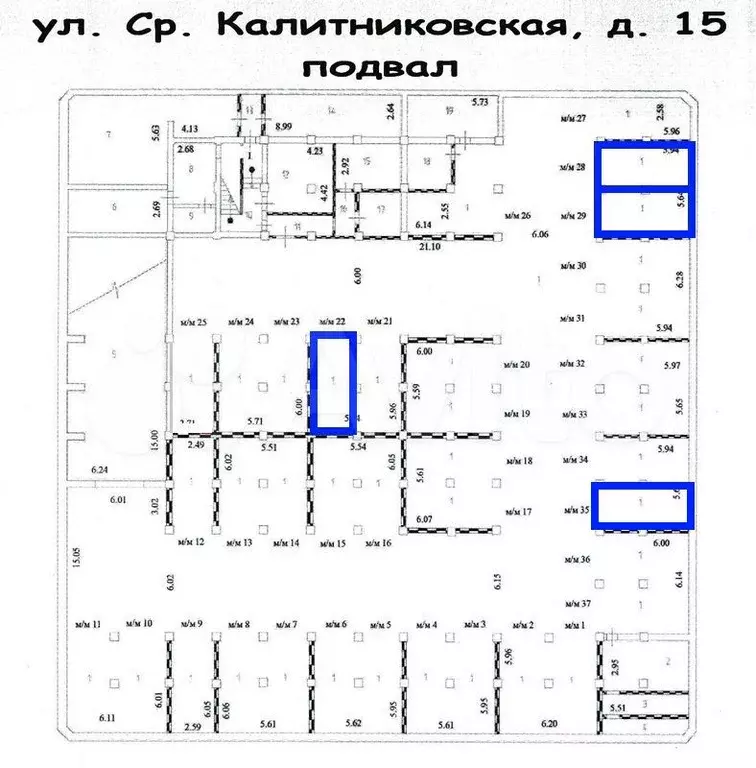 Машиноместо, 17 м - Фото 1