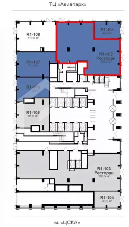 Торговая площадь в Москва Ходынский бул., 6/2 (269 м) - Фото 2