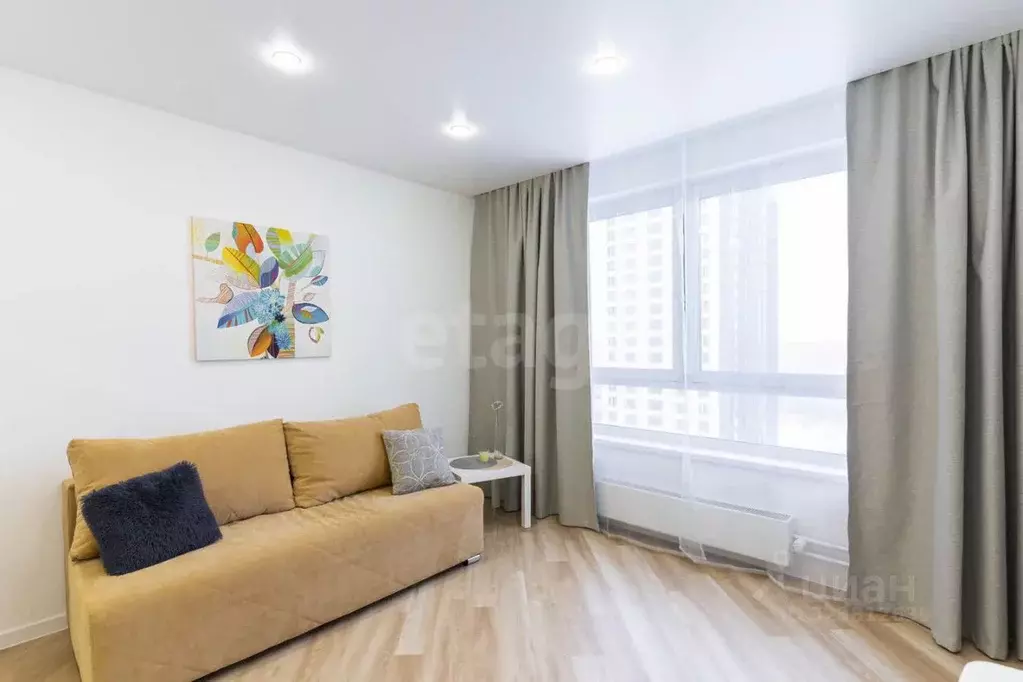 Студия Тюменская область, Тюмень Полевая ул., 117к4 (23.7 м) - Фото 1