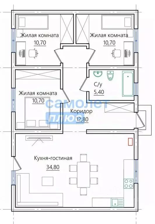 Дом в Калининградская область, Гурьевский муниципальный округ, пос. ... - Фото 1