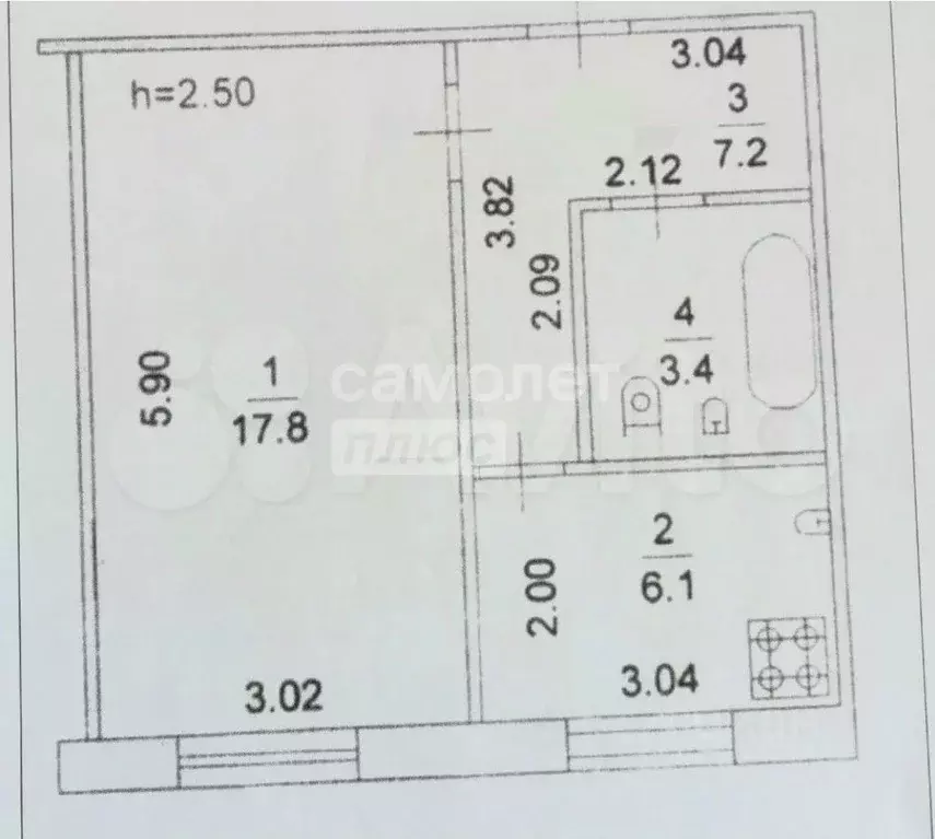 1-к кв. Марий Эл, Йошкар-Ола ул. Йывана Кырли, 19 (34.5 м) - Фото 2