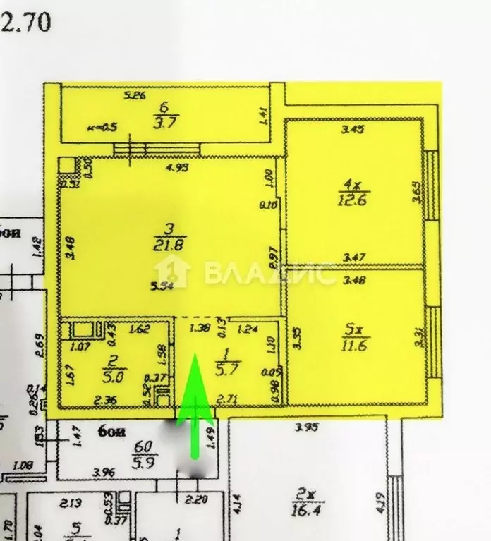 2-к кв. Калининградская область, Светлогорск Дачная ул., 6 (60.0 м) - Фото 2