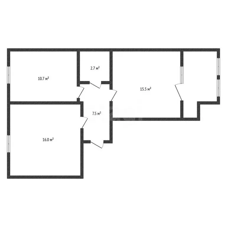 2-комнатная квартира: Черкесск, улица Лободина, 86 (52.4 м) - Фото 2