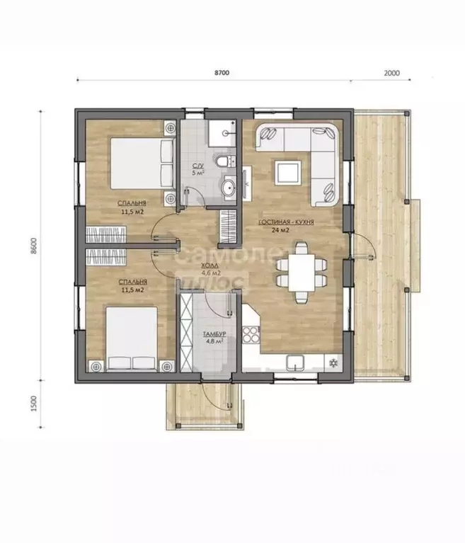 Дом в Москва Черничка садовое товарищество, 183 (112 м) - Фото 0