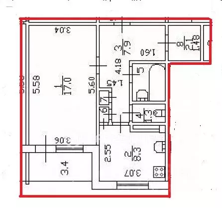 1-к кв. Санкт-Петербург Стрельбищенская ул., 15К2 (39.8 м) - Фото 2