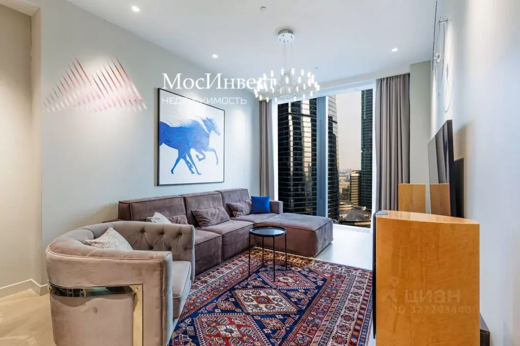 2-к кв. Москва 1-й Красногвардейский проезд, 22с2 (60.9 м) - Фото 1