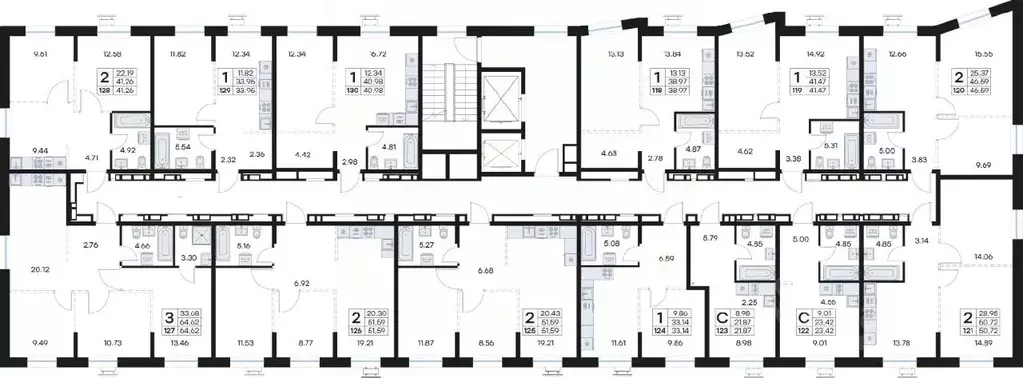 2-к кв. Приморский край, Владивосток Клуб 25 жилой комплекс, 3 (41.26 ... - Фото 2