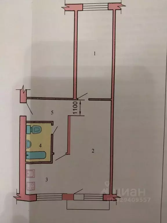 2-к кв. Коми, Воркута ул. Ленина, 60Б (44.5 м) - Фото 1