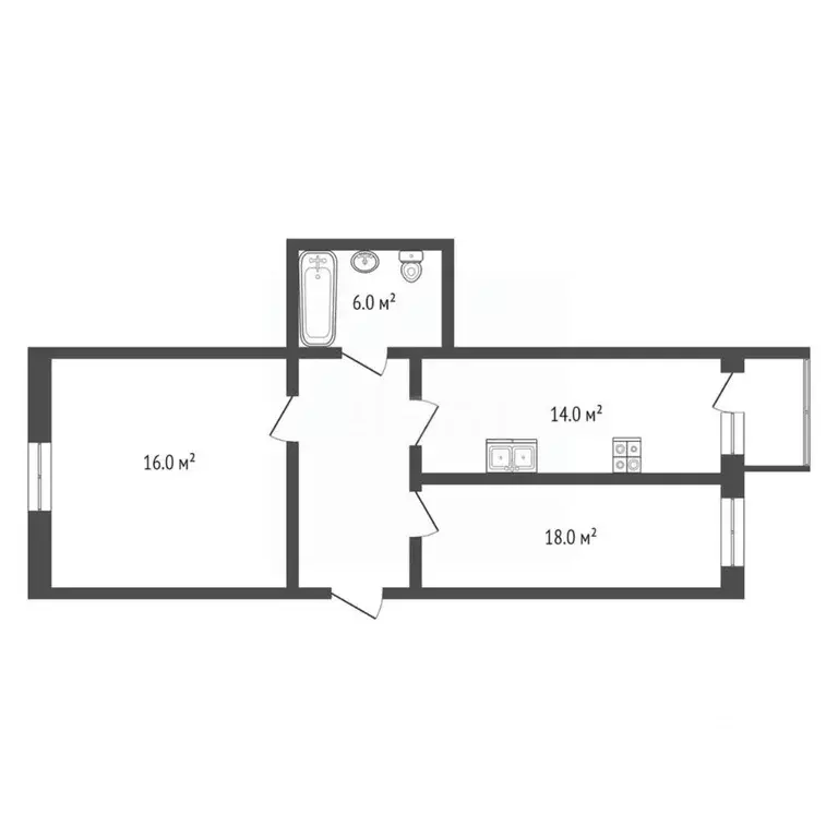 2-к кв. Краснодарский край, Геленджик ул. Маршала Жукова, 3к9 (70.0 м) - Фото 0