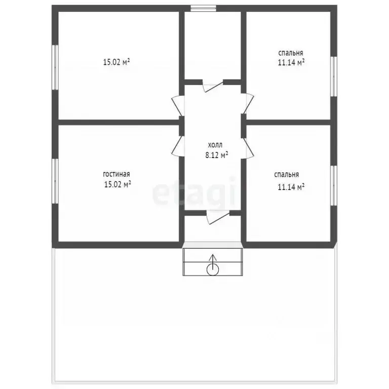 Дом в Мордовия, Кочкуровский район, с. Подлесная Тавла ул. Цветочная, ... - Фото 1