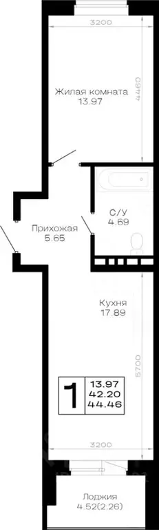 1-к кв. Краснодарский край, Анапа муниципальный округ, Нижняя ... - Фото 1