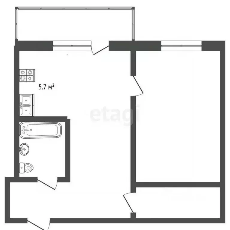 2-к кв. Ярославская область, Ярославль ул. Свердлова, 112 (45.5 м) - Фото 1