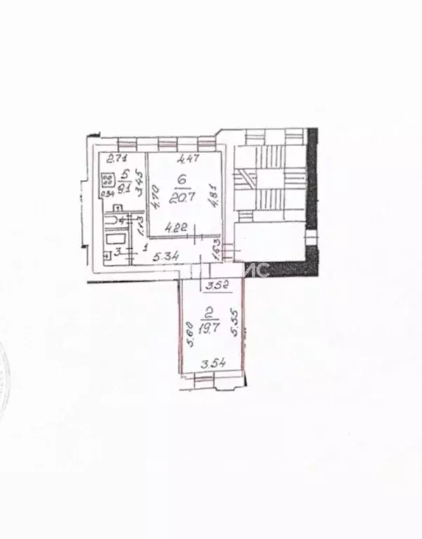 2-к кв. Санкт-Петербург Поварской пер., 10 (63.8 м) - Фото 2