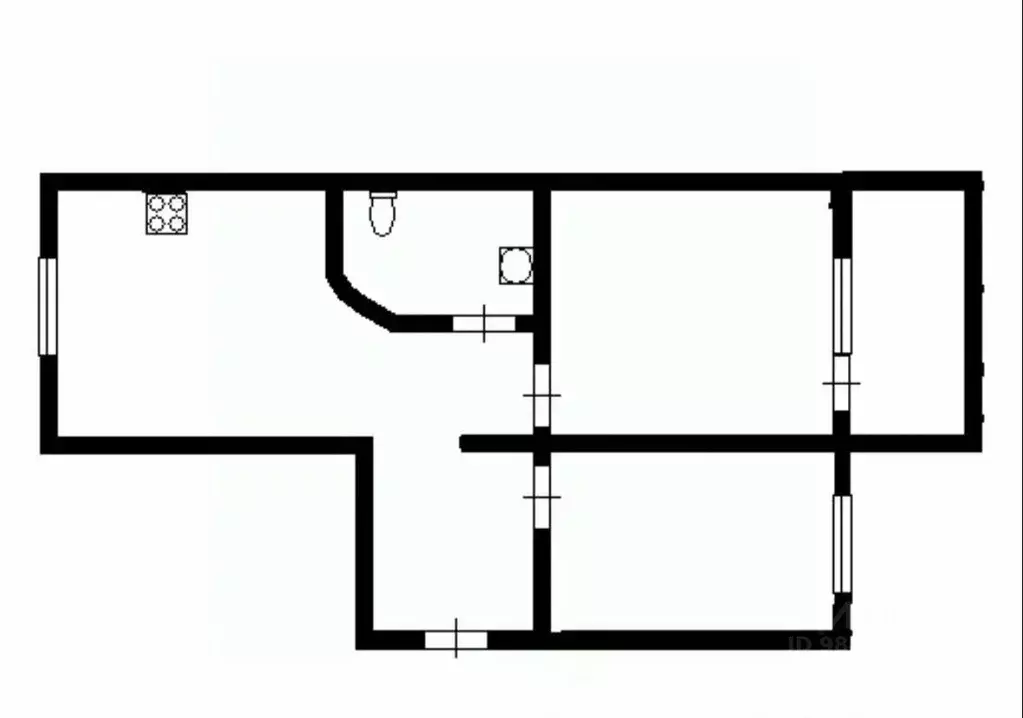 2-к кв. Татарстан, Казань ул. Оренбургский Тракт, 24Б (70.9 м) - Фото 1