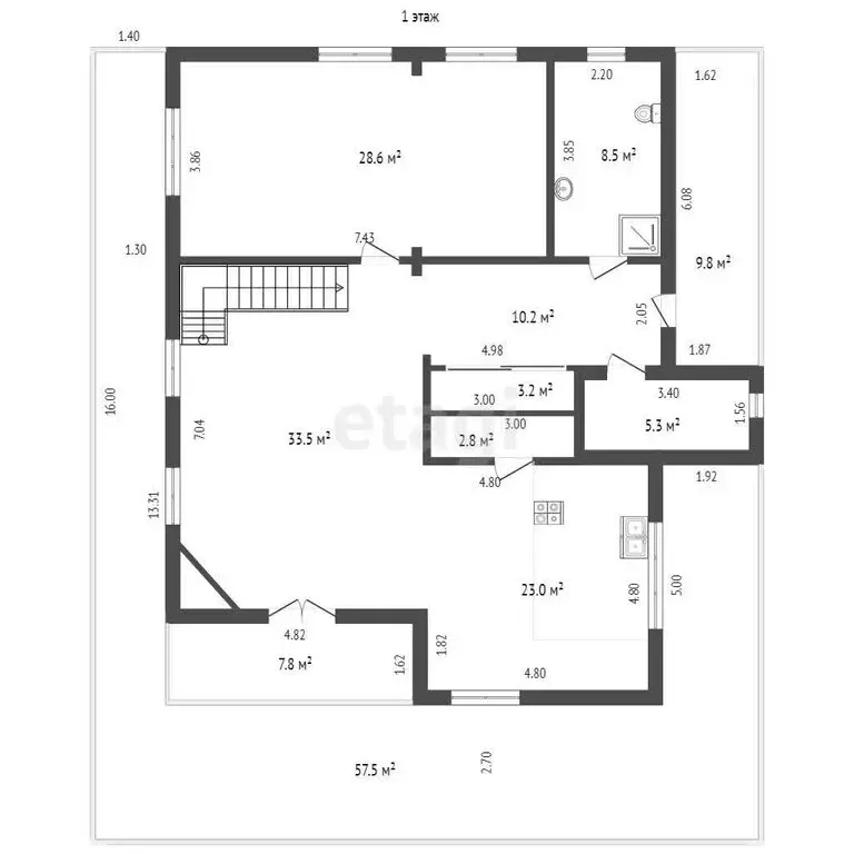 Дом в Сочи, товарищество индивидуальных застройщиков Волга (240.3 м) - Фото 1