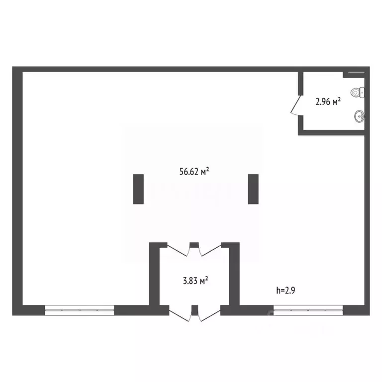 Помещение свободного назначения в Тюменская область, Тюмень ул. ... - Фото 2