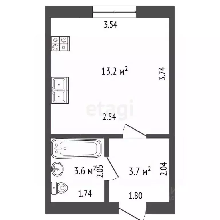 1-к кв. Башкортостан, Гафурийский район, Красноусольский сельсовет, с. ... - Фото 2