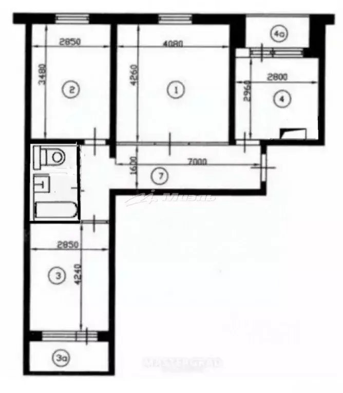 3-к кв. Крым, Симферополь ул. Залесская, 70А (65.9 м) - Фото 2