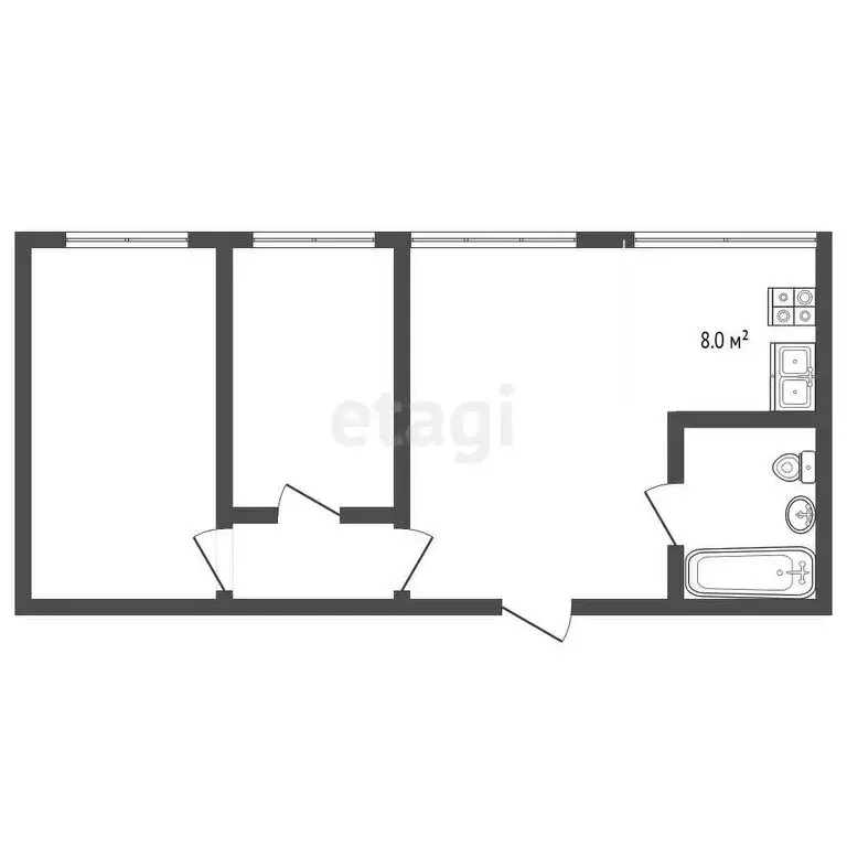 2-комнатная квартира: Сочи, Пластунская улица, 123Ак3 (63.7 м) - Фото 0