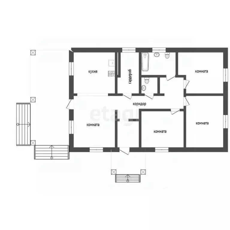 Дом в Воронежская область, с. Новая Усмань ул. Алмазная, 47А (98 м) - Фото 2