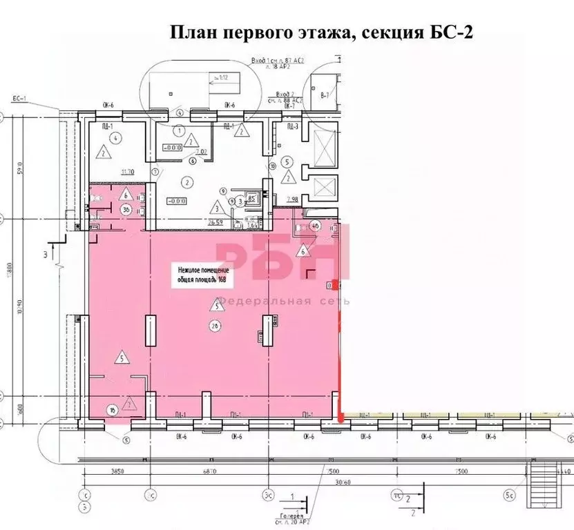 Торговая площадь в Пензенская область, Пенза ул. Свердлова (168 м) - Фото 1