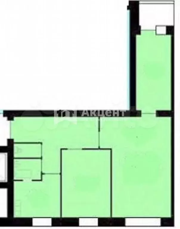 3-к. квартира, 56,6 м, 4/9 эт. - Фото 0