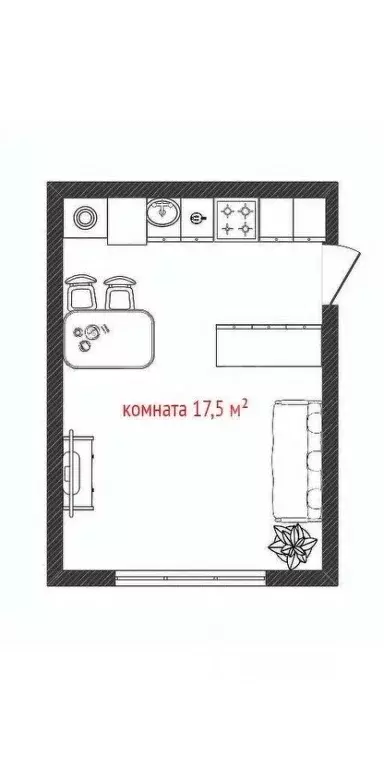 Комната Смоленская область, Смоленск пер. 2-й Краснофлотский, 42 (17.5 ... - Фото 2