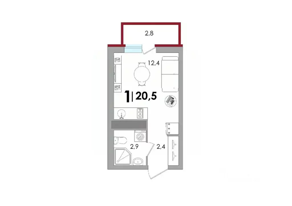 Студия Тверская область, Калининский муниципальный округ, д. Батино ... - Фото 1