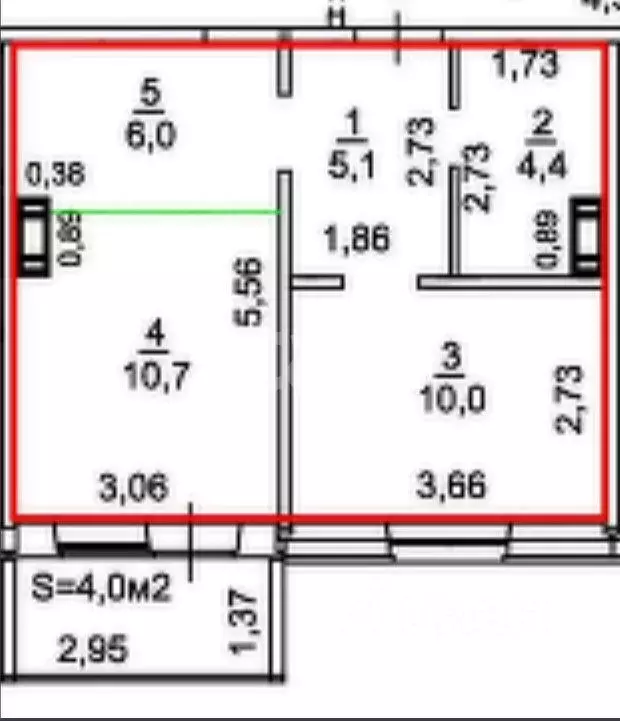 2-к кв. Хабаровский край, Хабаровск ул. Груднова, 8А (40.2 м) - Фото 2