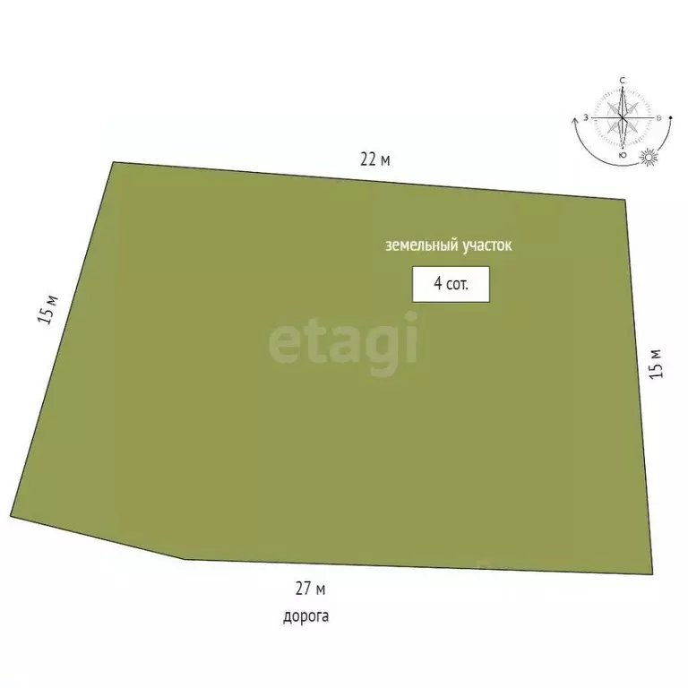 Участок в Севастополь ул. Волнистая (4.01 сот.) - Фото 2