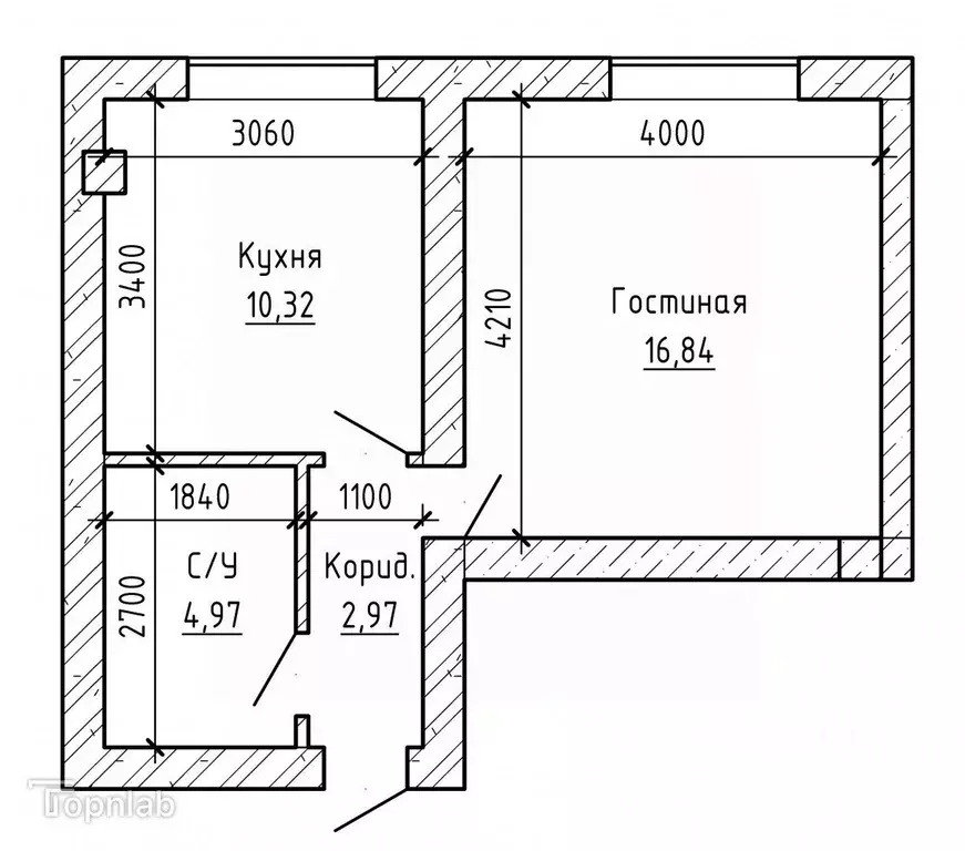 1-к кв. Кабардино-Балкария, Нальчик ул. Солнечная, 126 (35.35 м) - Фото 2