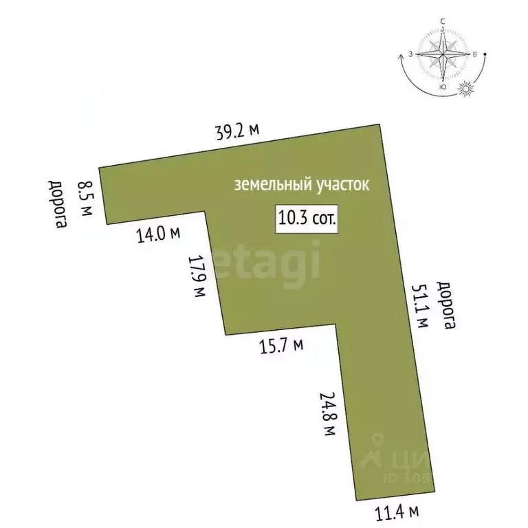 Участок в Башкортостан, Стерлитамакский район, Отрадовский сельсовет, ... - Фото 2